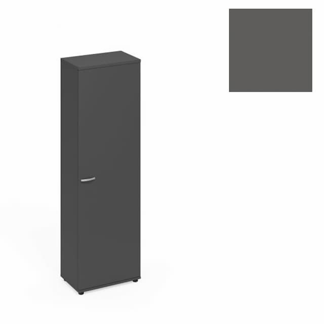 Шкаф для одежды узкий Юнитекс А4 (60x36.4x193) А4 9308 АР антрацит премиум
