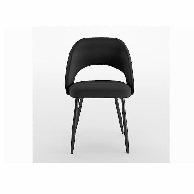 Стул Мастерфабрик Дада без подлокотников Saga dark grey ткань рогожка