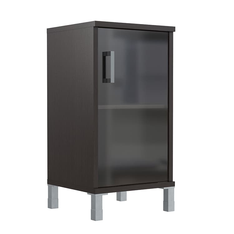 Шкаф-колонка низкая со стеклянной дверью Skyland B 411.5 венге магия 475х450х920 BORN