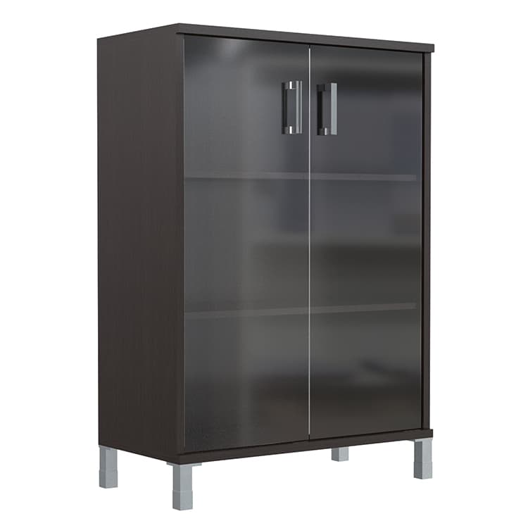 Шкаф средний со стеклянными дверьми Skyland B 420.8 венге магия 900х450х1286 BORN