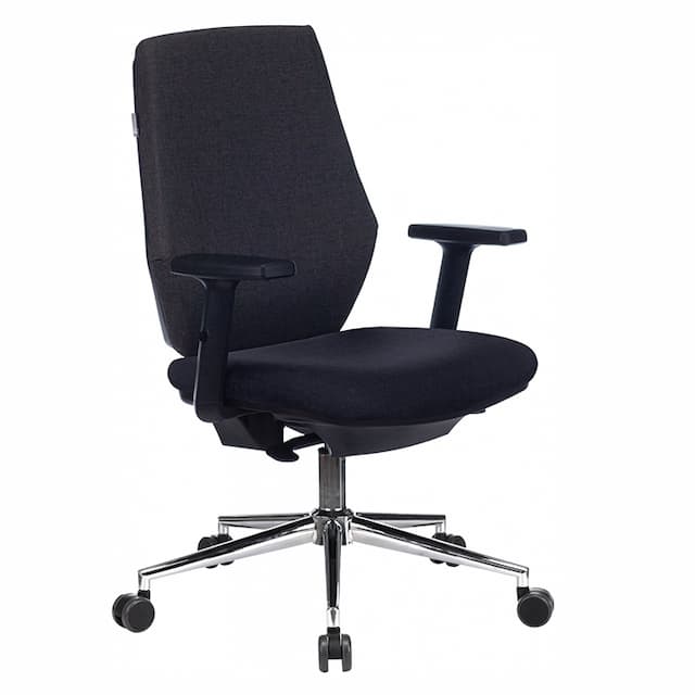 Кресло Бюрократ CH-545SL серый 38-417 крестов. металл хром