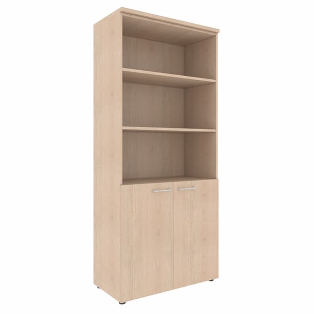 Шкаф с 1 комплектом глухих малых дверей и топом Skyland XHC 85.5 бук тиара 856х432х1955 XTEN