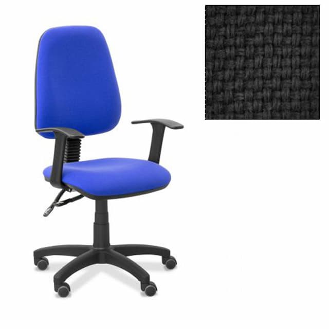 Офисное кресло для персонала Юнитекс Эльза Т colori ткань Colori черная