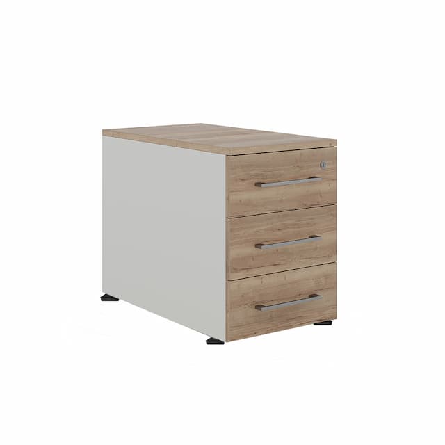 Тумба приставная Kobor TS3-40/70 white/natural