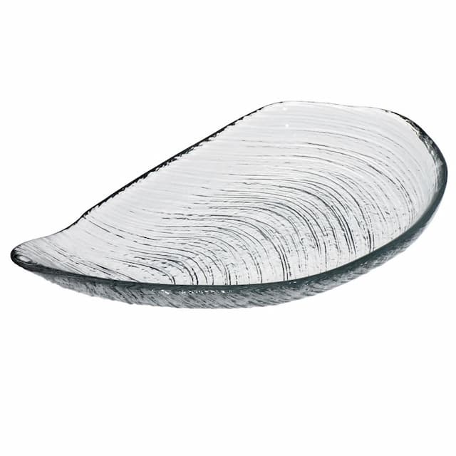 Тарелка ARDACAM Auster ARD 2024.1 33x18 см h 4,5 см (стекло, прозрачная)