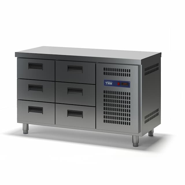 Стол холодильный ТММ СХСБ-К-2/6Я (с бортом)(1390х700х870)