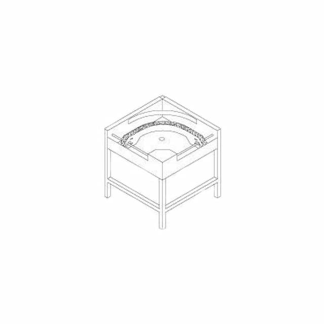 Стол выходной угловой DIHR LC 97/2 направление против часовой стрелки, для AX