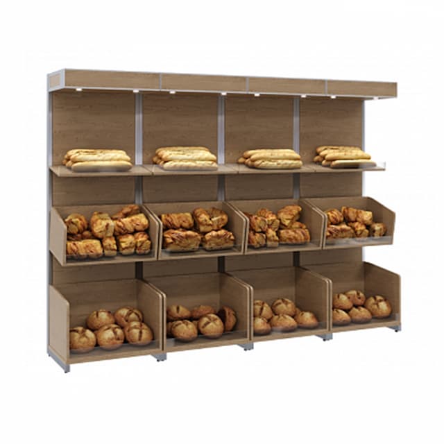 Нейтральная пристенная витрина Полюс CARBOMA S5-20 09