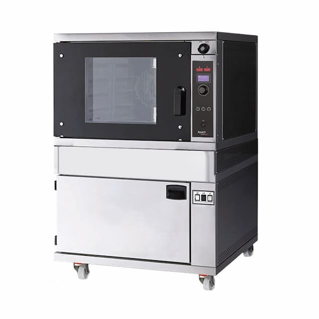 Печь конвекционная с подом на подставке с направляющими Apach Bakery Line K5TS DP+E218PZ
