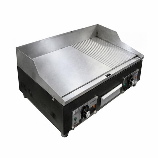 Жарочная поверхность (гриль контактный) Ergo VEG-836 гладкая/риф